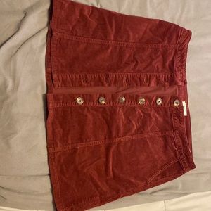 Maurices corduroy button up skirt. Only worn once. Size 14
